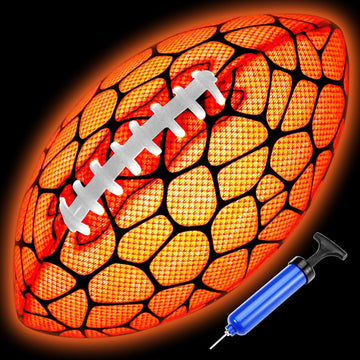 Jasonwell Glow in The Dark Football - Strong Grip Light Up Football Toy Stuff Sports Balls for Boys Kids Teenage Junior Youth Adult Outdoor Christmas Birthday Gifts for Age 6-8 8-12 13 + Year Old No.3 - Jasonwell